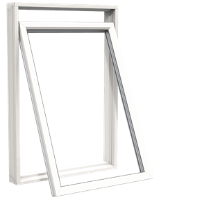 Billede af et topvende vindue